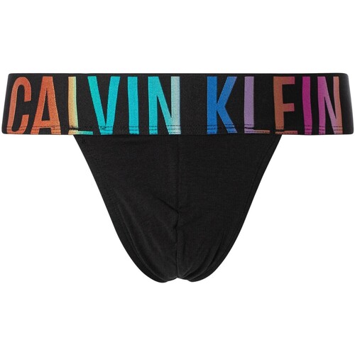 Biancheria Intima Uomo Slip Calvin Klein Jeans Perizoma dal potere intenso Nero