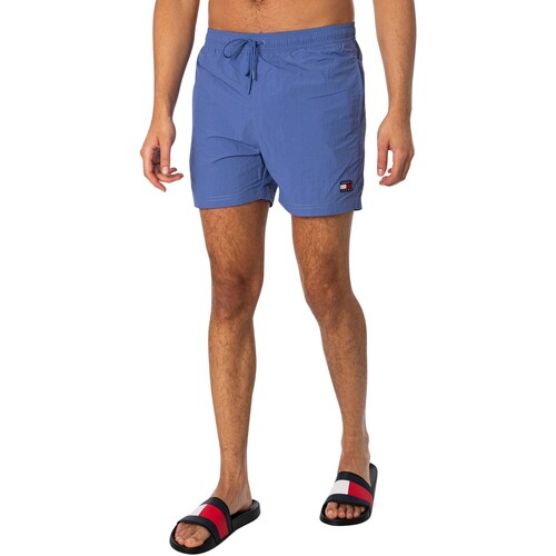 Abbigliamento Uomo Costume / Bermuda da spiaggia Tommy Jeans Pantaloncini da bagno in nylon stropicciato Blu