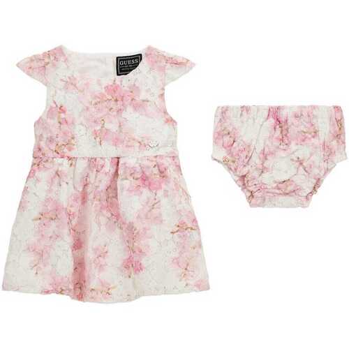 Abbigliamento Bambina Completo Guess Set abito e mutandine A4RK14WFYM0 Rosa