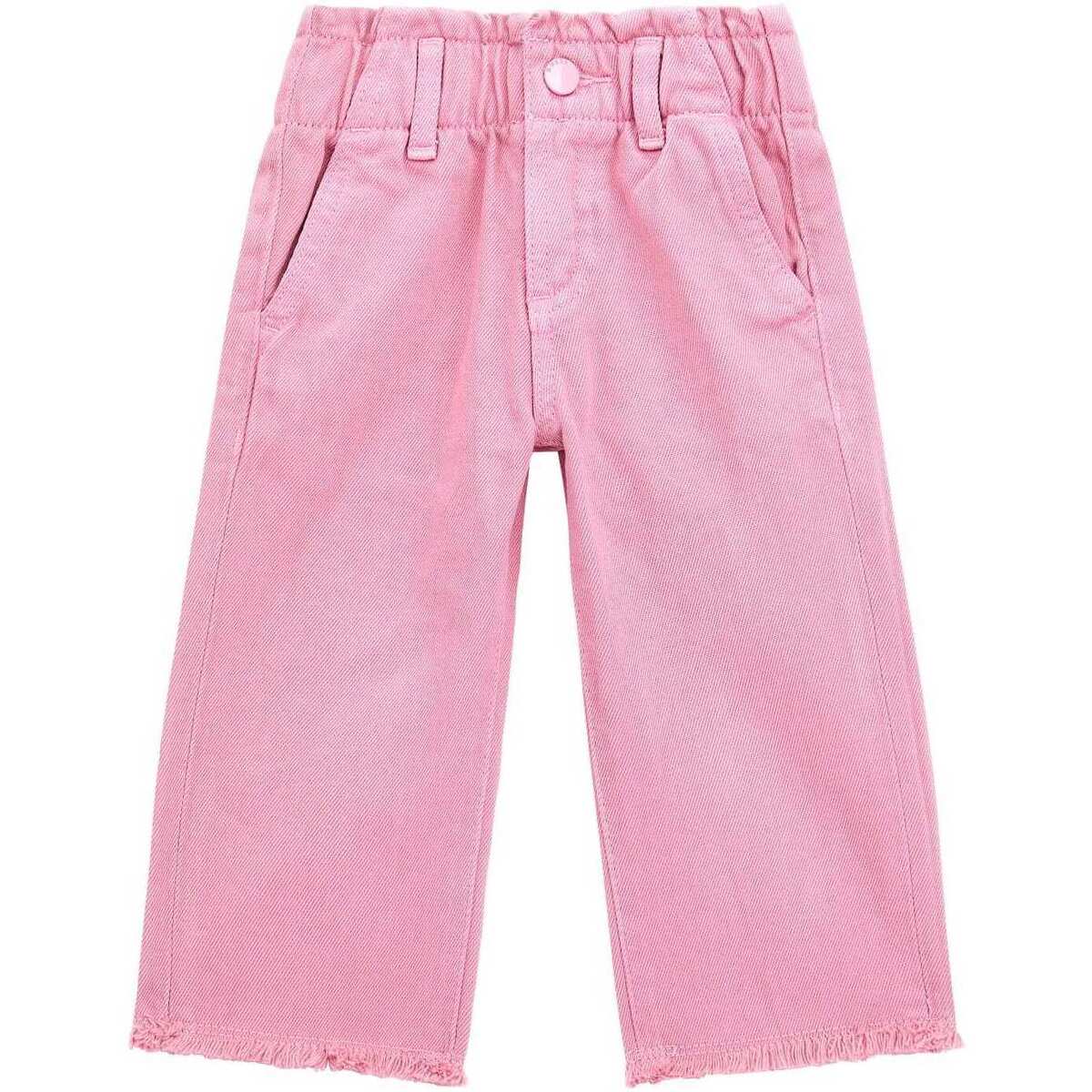 Abbigliamento Bambina Jeans Guess Jeans cropped K4RB04WFUL0 Rosa