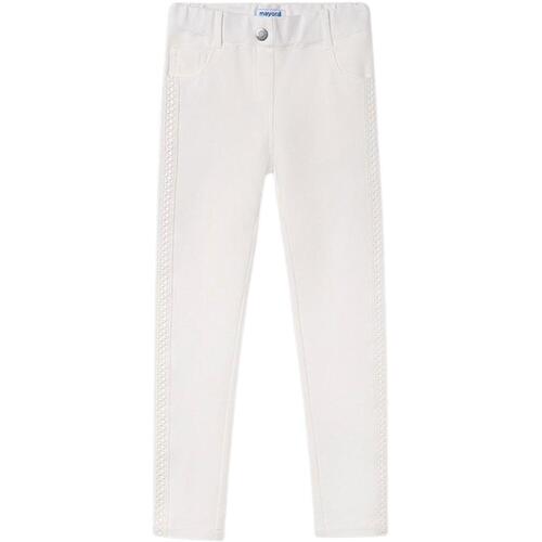 Abbigliamento Bambina Pantaloni Mayoral  Bianco