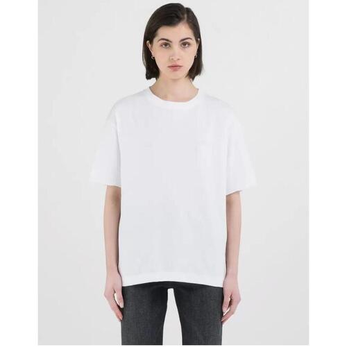 Abbigliamento Donna T-shirt maniche corte Replay T-shirt a maniche corte con stampa sul retro W3134A.000 Bianco