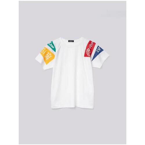 Abbigliamento Bambino T-shirt maniche corte Replay T-shirt girocollo vestibilità over SB7352.050 Bianco