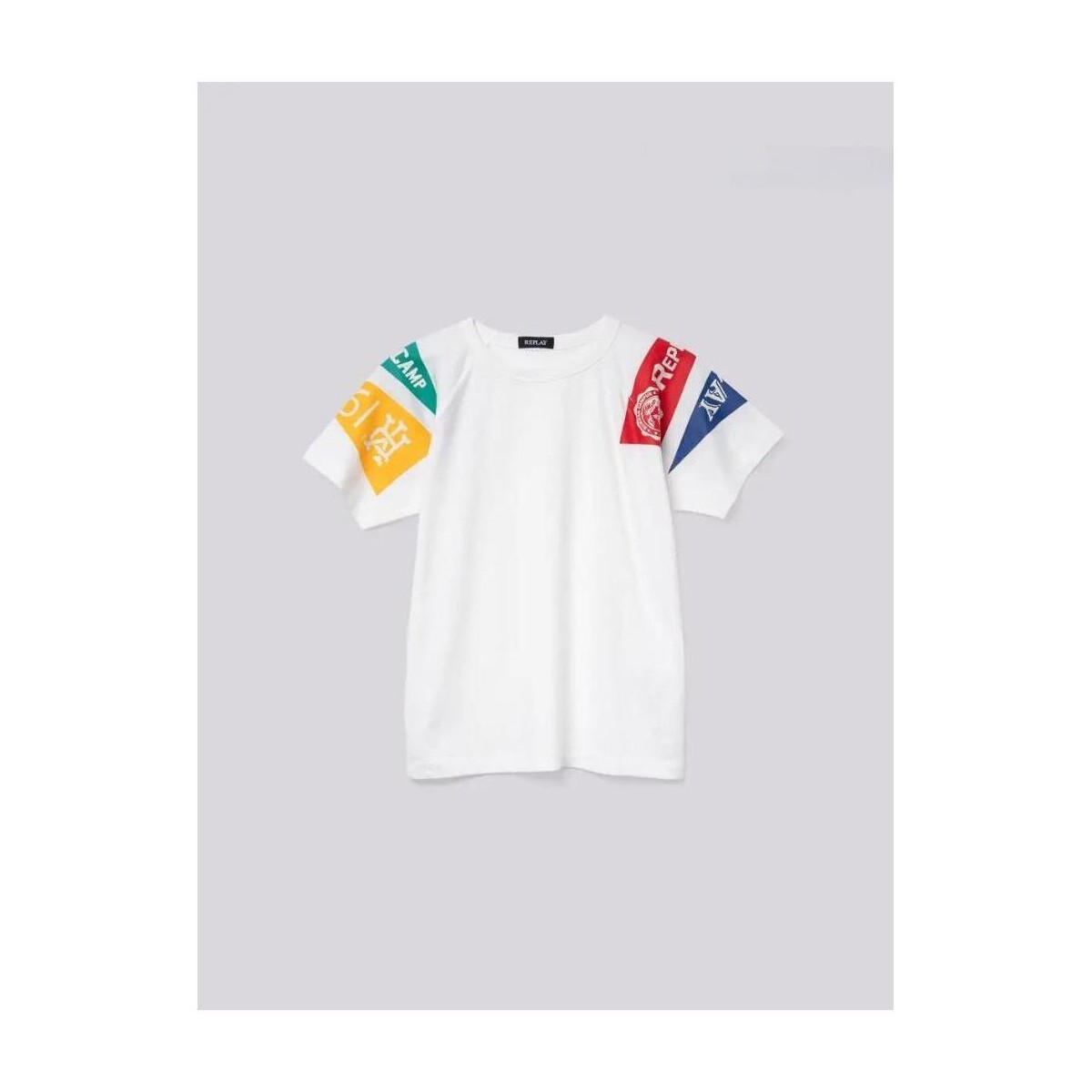 Abbigliamento Bambino T-shirt maniche corte Replay T-shirt girocollo vestibilità over SB7352.050 Bianco