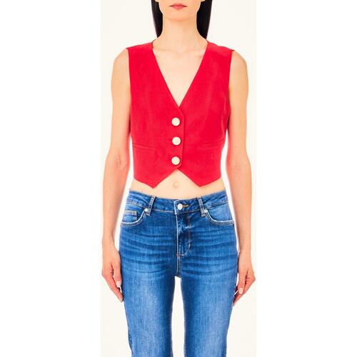Abbigliamento Donna Gilet / Cardigan Liujo Jeans Core MA4048T4818 81761 Rosso
