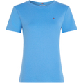 Image of T-shirt & Polo Tommy Hilfiger T-shirt azzurra con mini logo