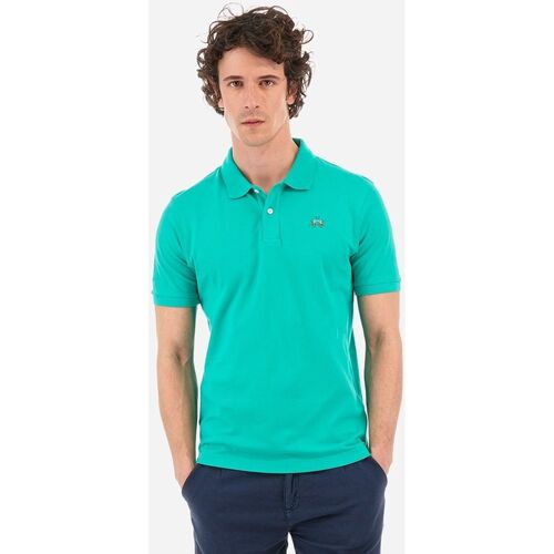 Abbigliamento Uomo T-shirt & Polo La Martina YMP002-PK001-03123 VIVID GREEN Verde
