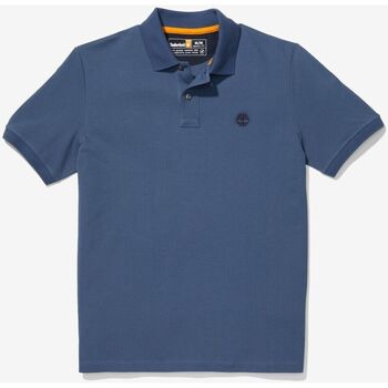 Abbigliamento Uomo T-shirt & Polo Timberland TB0A26NF PRINTED SLEEVE POLO-2881 DARK DENIM Blu