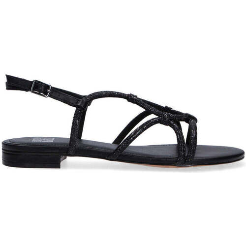 Scarpe Donna Sandali Bibi Lou sandali in pelle e strass neri Nero