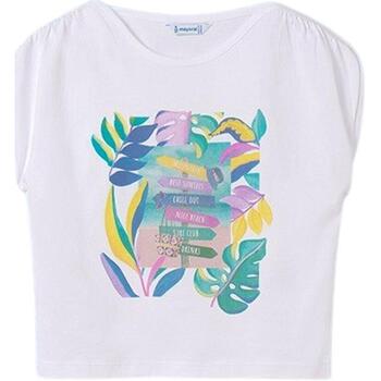 Abbigliamento Bambina T-shirt & Polo Mayoral  Bianco