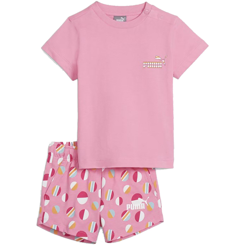 Abbigliamento Bambina Completi Puma COMPLETINO ESS+ SUMMER CAMP BIMBA Rosa