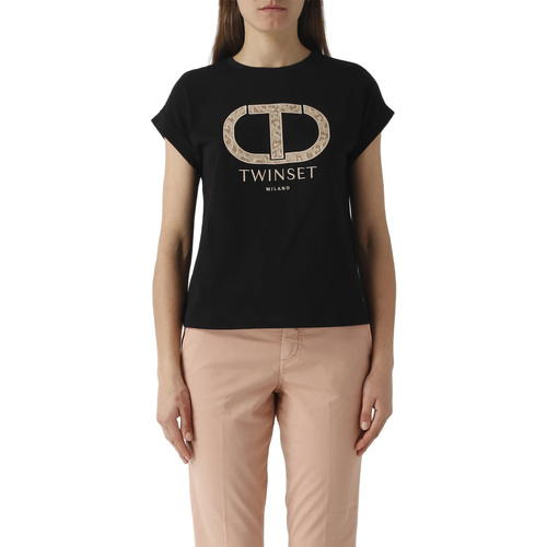 Abbigliamento Donna T-shirt maniche corte Twin Set T-SHIRT Nero
