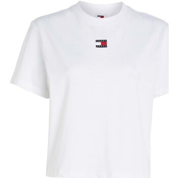 Abbigliamento Donna T-shirt & Polo Tommy Jeans Tjw Bxy Badge Tee Ex Bianco