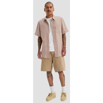 Levi's A8461 0001 - 468 STAY LOOSE-BROWNSTONE OD SHORT Beige