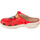Scarpe Donna Pantofole Crocs Classic Frida Kahlo Classic Clog Rosso