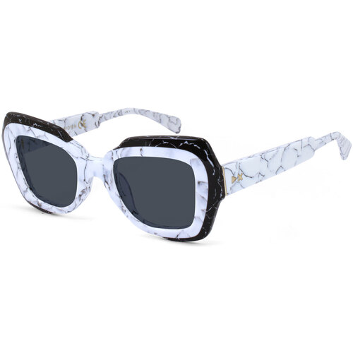 Orologi & Gioielli Donna Occhiali da sole Xlab LOFOTEN Occhiali da sole, Marmo Bianco/Fumo, 48 mm Altri