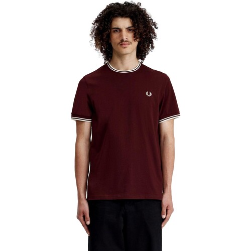 Abbigliamento Uomo T-shirt maniche corte Fred Perry CAMISETA HOMBRE   M1588 Rosso