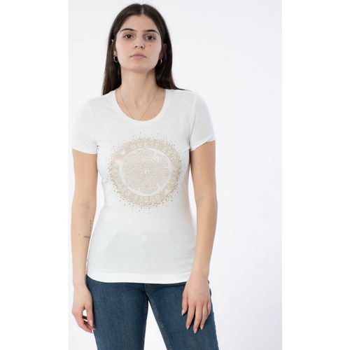 Abbigliamento Donna T-shirt maniche corte Guess ATRMPN-44974 Bianco