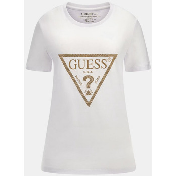 Abbigliamento Donna T-shirt maniche corte Guess ATRMPN-44973 Bianco