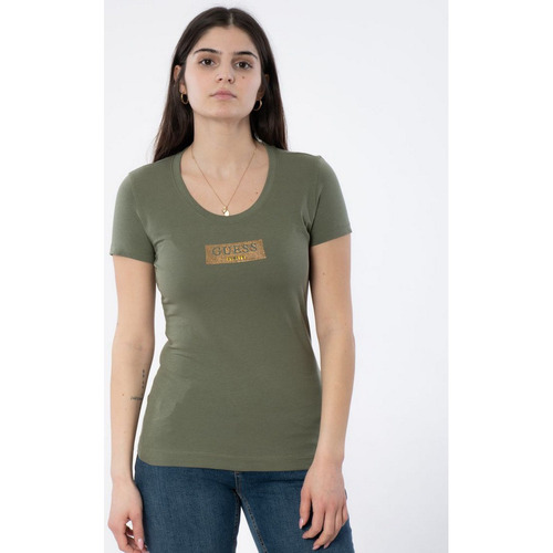 Abbigliamento Donna T-shirt maniche corte Guess ATRMPN-44972 Verde