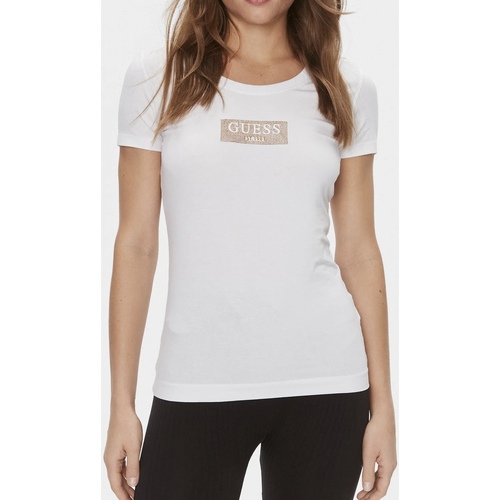 Abbigliamento Donna T-shirt maniche corte Guess ATRMPN-44971 Bianco