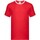 Abbigliamento Uomo T-shirts a maniche lunghe Fruit Of The Loom Ringer Rosso