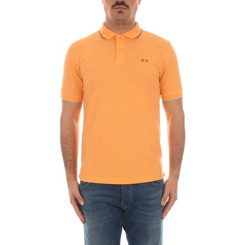 Abbigliamento Uomo Polo maniche corte Sun68 A34113 Arancio