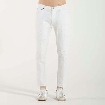 Abbigliamento Uomo Jeans Dondup pantalone brighton denim jeans bianco Bianco