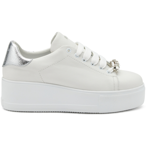 Scarpe Donna Sneakers Frau 39M1-Biancoargento Bianco
