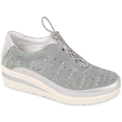 Scarpe Donna Sneakers Valleverde 36209-Grey Grigio