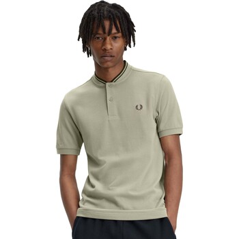 Fred Perry Fp Bomber Collar Polo Shirt Grigio