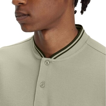 Fred Perry Fp Bomber Collar Polo Shirt Grigio
