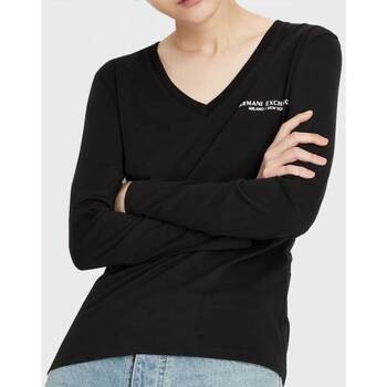Abbigliamento Donna Maglioni EAX T-shirt donna  manica lunga Nero