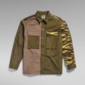 Image of Camicia a maniche lunghe G-Star Raw D24297-D384 BOXY SHIRT-SHADOW OLIVE