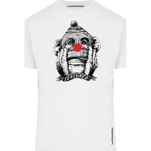Abbigliamento Uomo T-shirt maniche corte Censured - T-Shirt da uomo bianca TMC214TJSEY Bianco