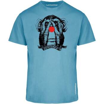 Abbigliamento Uomo T-shirt maniche corte Censured - T-Shirt da uomo azzurra TMC214TJSEY Blu
