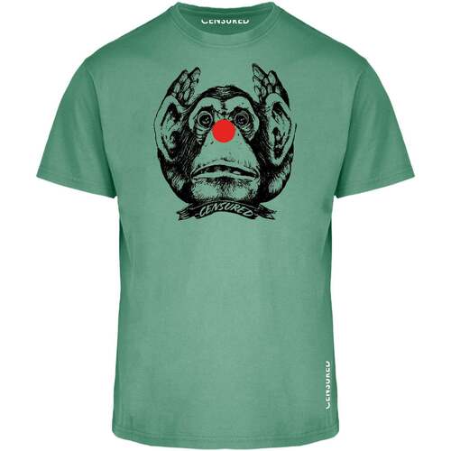 Abbigliamento Uomo T-shirt maniche corte Censured - T-Shirt da uomo verde TMC214TJSEY Verde