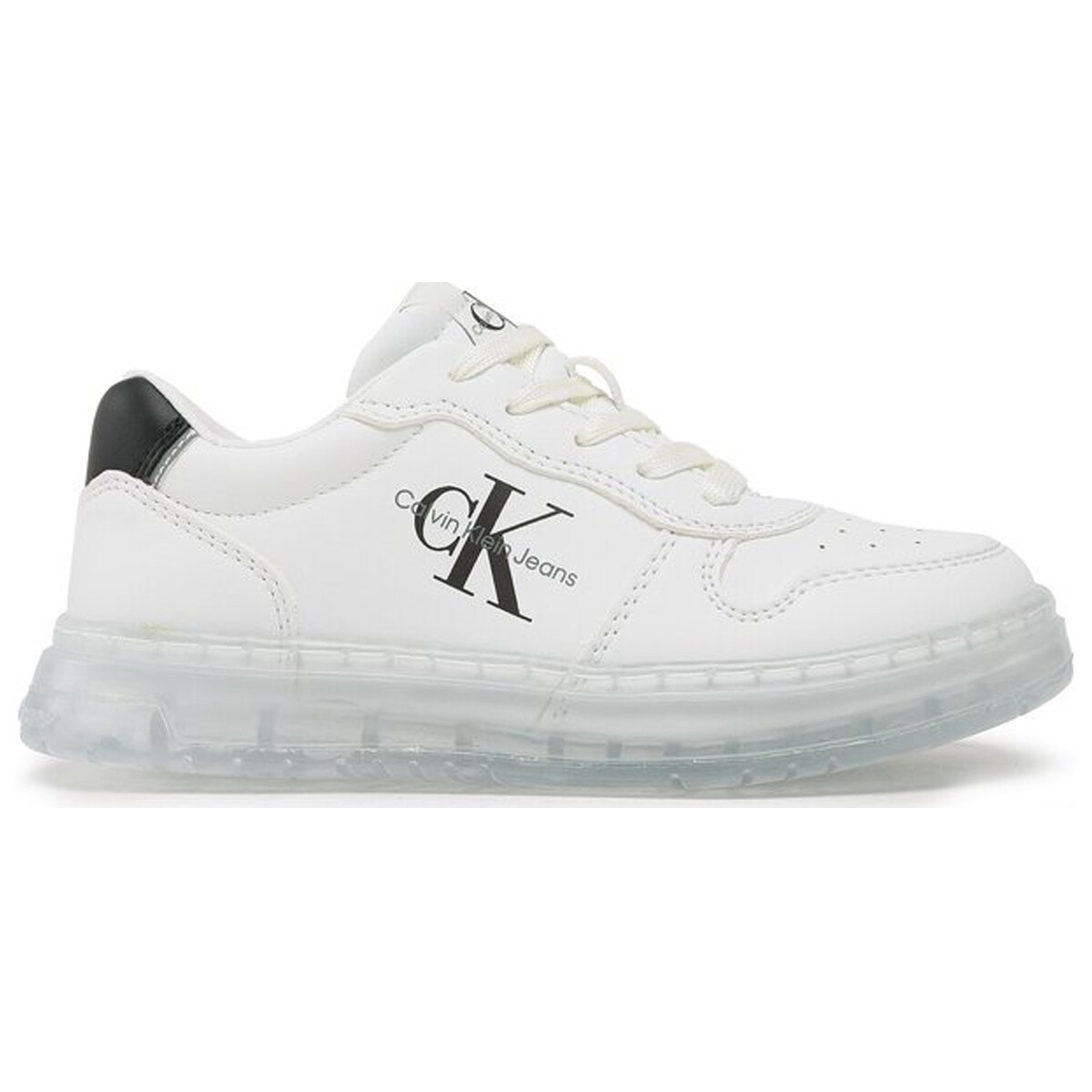 Scarpe Unisex bambino Sneakers Calvin Klein Jeans V3X9-80554-100 Bianco