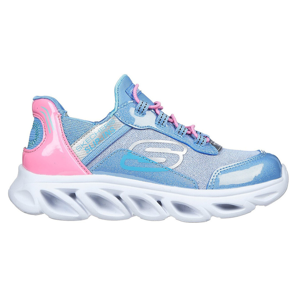 Scarpe Unisex bambino Sneakers Skechers 302221L BLPK Blu