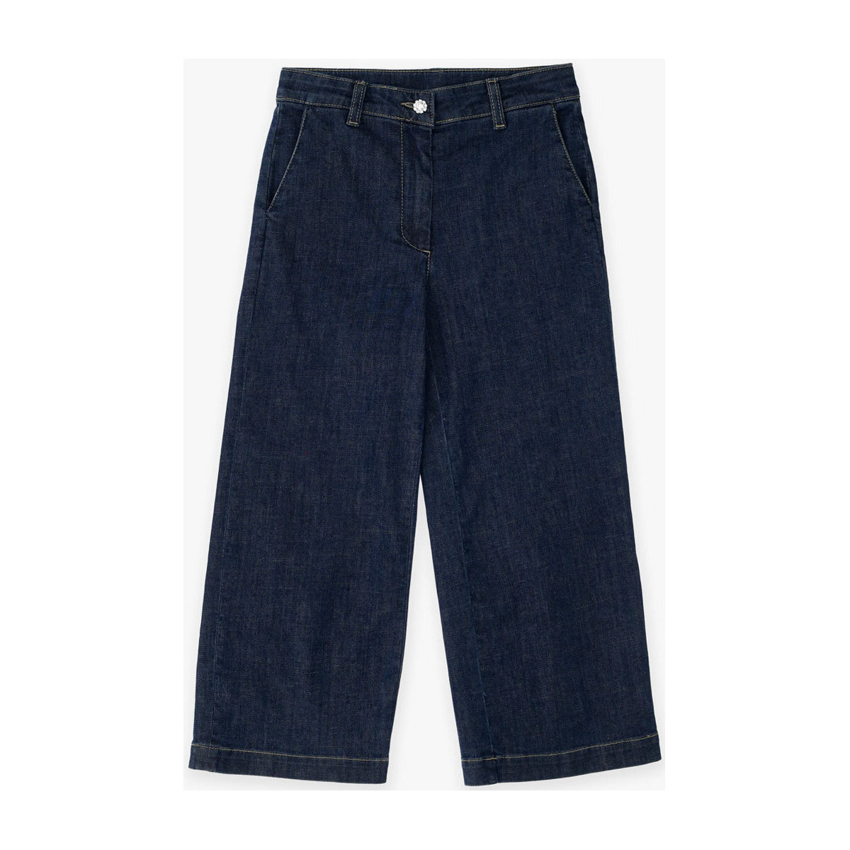 Abbigliamento Bambina Jeans Please Kids Jeans a palazzo con tasche verticali PHQ9012G62 Blu