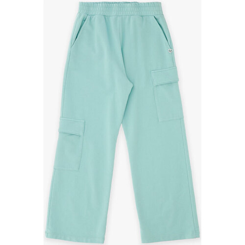 Abbigliamento Bambina Pantaloni Please Kids Pantaloni cargo in cotone FJ41042G61 Verde