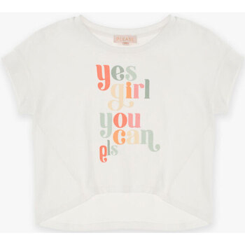 Abbigliamento Bambina Top / T-shirt senza maniche Please Kids Top con stampa multicolore MB71030G61 Bianco