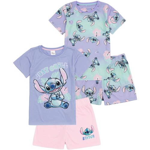 Abbigliamento Bambina Pigiami / camicie da notte Lilo & Stitch Just Chill Multicolore