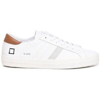 Scarpe Uomo Sneakers Date M401-HL-VC-WI - HILL LOW-WHITE CUOIO Bianco