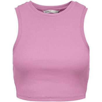 Abbigliamento Donna Top / T-shirt senza maniche Only 15282771 VILMA-BEGONIA PINK Rosa
