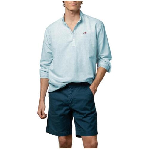 Abbigliamento Uomo Camicie maniche lunghe Scotta  Blu