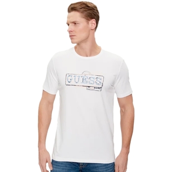 Abbigliamento Uomo T-shirt maniche corte Guess Authentic Bianco