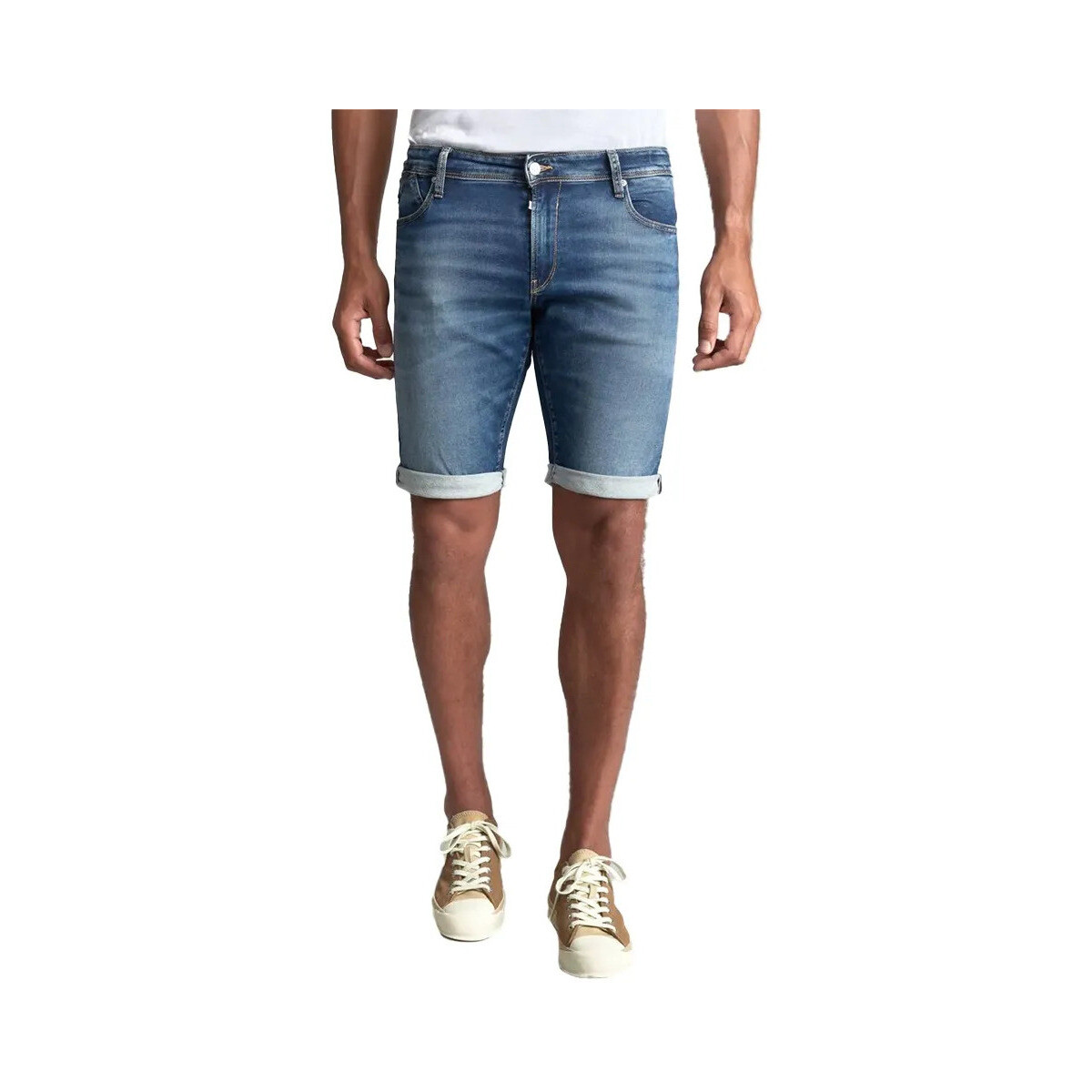 Abbigliamento Uomo Shorts / Bermuda Le Temps des Cerises stretch Blu