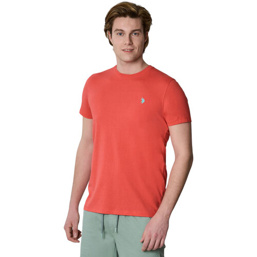 Abbigliamento Uomo T-shirt maniche corte U.S Polo Assn. MICK T-SHIRT M. CORTA Arancio