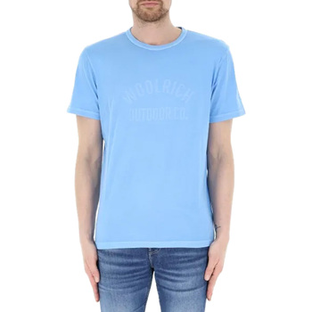 Abbigliamento Uomo T-shirt maniche corte Woolrich cfwote0127mrut3708-30050 Blu